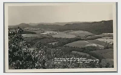 RPPC View From Scrub Ridge Lincoln Highway MCCONNELLSBURG PA Real Photo Postcard • $5.99