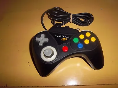 InterAct SuperPad 64 Controller Nintendo 64 N64 Black Wired Tested Tight Stick • $13.99