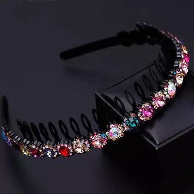 £3.99 • Buy Pearl Rhinestone Bangs Clip Headband Hair Band For Women Girl Headwear