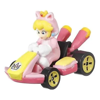 Mario Kart Hot Wheels 1:64 Diecast Car | Cat Peach • $12.99