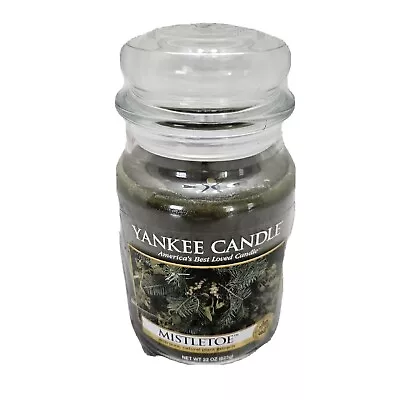 Yankee Candle Mistletoe 22 Oz. Jar New Unlit #1003320 • $18.47