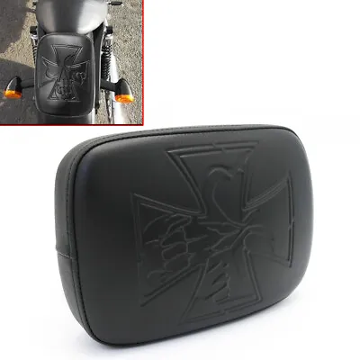 Motorcycle Rear Passenger Cushion 8 Suction Pillion Pad Seat For Harley Bobber • $24.31