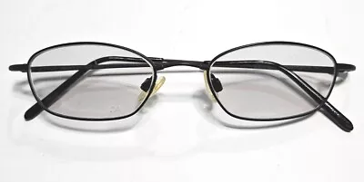 Marchon Flexon 621 Matte Black Round Eyeglasses Frames 48-18-135 • $24.94