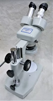 MEIJI TECHINO Turret Type Stereo Microscope EMT-1P/10 Ring Fluorescent Illum #53 • $779