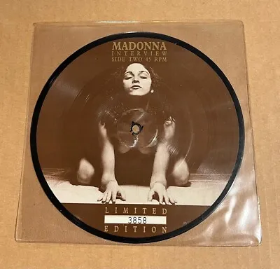 Madonna - Interview RARE Import 7  Picture Disc Vinyl Single • $23