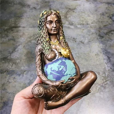 Mother Earth Goddess Garden Ornament Statue Figurine Outdoor Sculpture Art Decor • £9.97