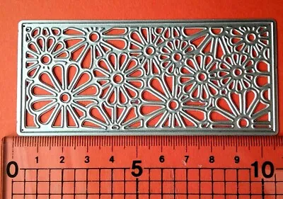 £3.50 • Buy Flower Rectangle Shape Die Cutter METAL Cutting Tool - Mother's Day Birthday