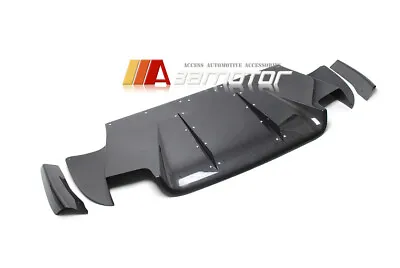 $759.99 • Buy Carbon Fiber VA Rear Diffuser Undertray Fins Fits Mitsubishi Evolution EVO 9 JDM