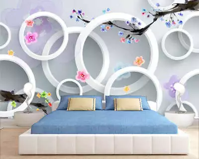 Tender Firm Circle 3D Full Wall Mural Photo Wallpaper Printing Home Kids Decor • $24.99