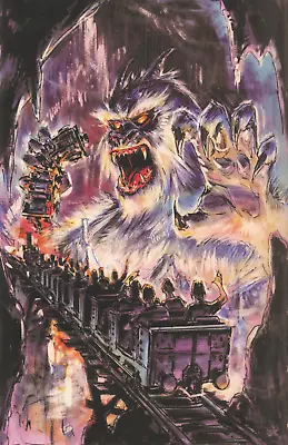 Expedition Everest Yeti Monster Retro Vintage Disney Attraction Poster 11x17 • $17.99