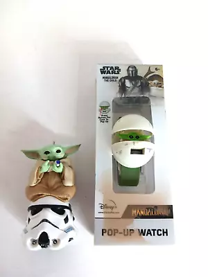 Baby Yoda Christmas Ornament And Digital Watch New In Box • $20