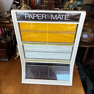 Vintage Paper Mate Pen Retail Counter Top Display Case • $100
