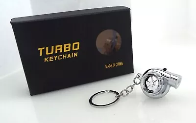 Turbo Keychain - LED Light & Sound - Metal - SILVER • $11.44