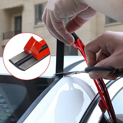 Car Accessories Windshield Edge Roof Seal Noise Insulation Rubber Strip Sticker • $23.08