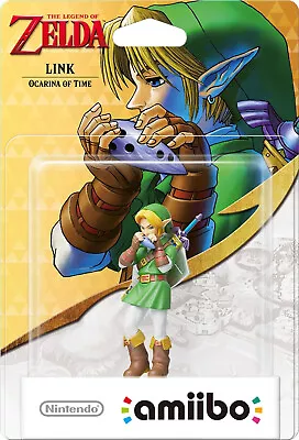 NEW SEALED Link Ocarina Of Time Amiibo (The Legend Of Zelda Collection) • $29.95