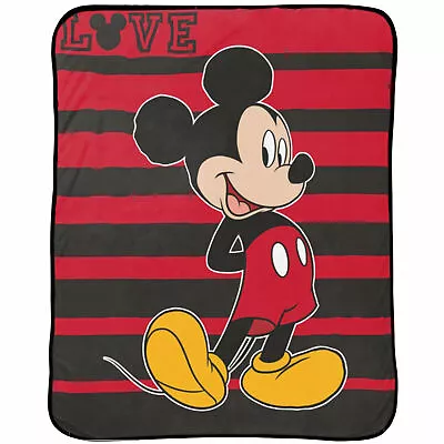 Disney Mickey Mouse Sherpa Throw Blanket Multi-Color • $39.98