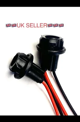 2x 501 Side Light Lamp Socket Holder T10 T15 W5W Rubber Twist In LED Bulb Dash • £3.49