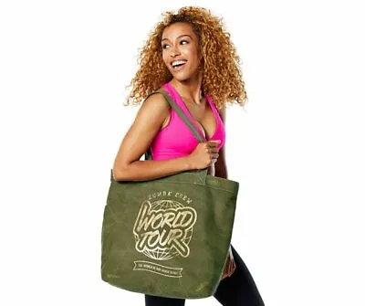 $27.95 • Buy Zumba World Tour Tote Bag - Army Green - New! Free Shipping