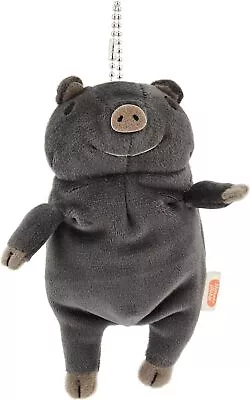 Shinada Global Mochi-Buta Agu Black Pig Mini Plush Doll 7×5×14cm NEW • $25.42
