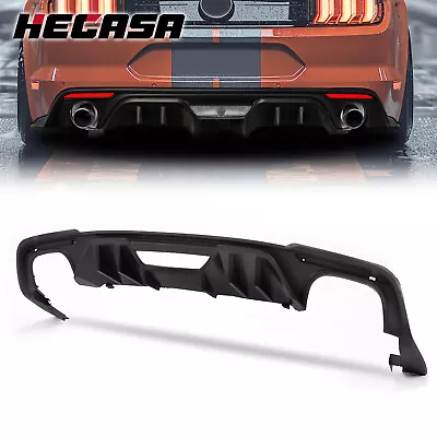Black Lower Rear Bumper Diffuser Lip Fits 2018-2023 Ford Mustang EcoBoost GT350 • $129