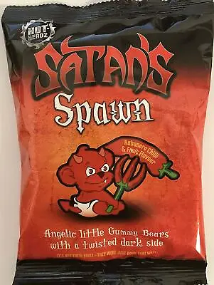 £5.99 • Buy Hot-Headz Satan's Spawn Habanero Chilli & Fruit Flavour Gummy Bears 125g Bag