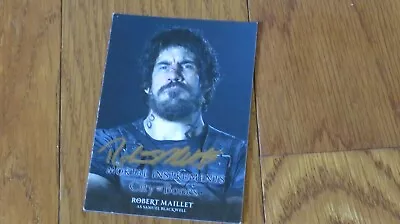 Robert Maillet Autographed Hand Signed Mortal Instruments Card • $7.99