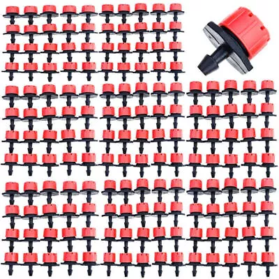 200Pcs Adjustable Mini Micro Drip Irrigation System Watering Sprinklers Emitter • £10.99