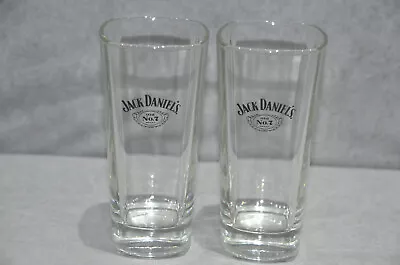 2x Jack Daniel's Old No.7 Brand Long Drink Glasses Highball Tumbler 35cl 11.9oz • £12.99