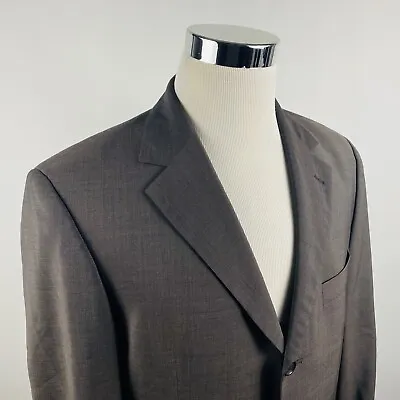 Hugo Boss 40L Angelico Lucca Sport Coat Brown Metallizzato 120s Wool Vented • $45