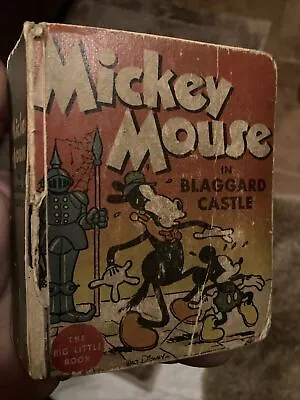 1934 Big Little Book Mickey Mouse In Blaggard Castle #726  Good Condition. • $39.99