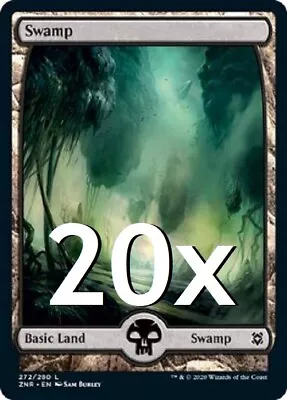 20 Zendikar Rising Swamp #272 MTG Basic Full Art Land Lot Magic MTG NM • $2.99