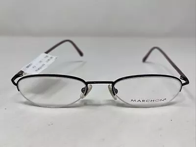 Marchon M651 318 47-18-130 Burgundy Metal Half Rim Eyeglasses Frame K401 • $60