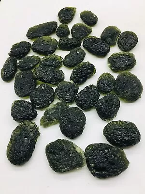 3pc Moldavite Meteorite Impact Glass Czech - With Certificate Of Authenticity • $69.99