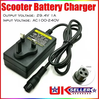 Battery Charger 24V For Electric Razor Scooter E100/150/125 Trikke E2 X-Treme MC • £4.99