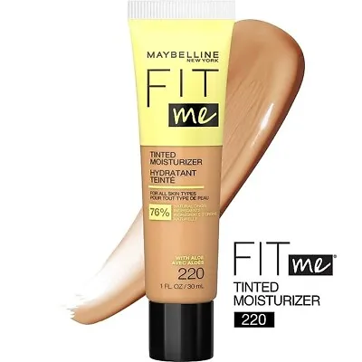 Maybelline New York Fit Me Tinted Moisturizer Natural Coverage 220 Natural Beige • $7.78