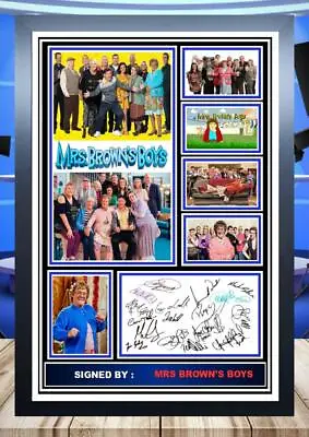 (491)  Mrs Browns Boys Cast A4 Signed Photograph Framed Unframed TV Memorabilia  • £18.99