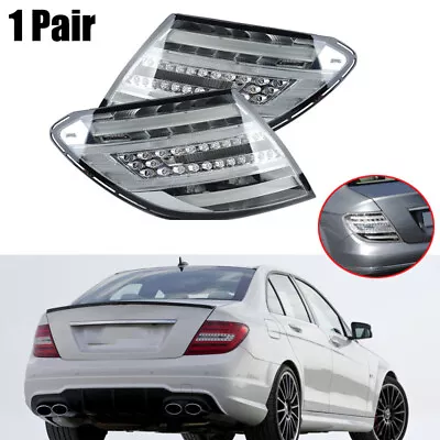 1 Pair LED Tail Lights For 20011-2014 Mercedes Benz Class C W204 Rear Lamps • $490.35