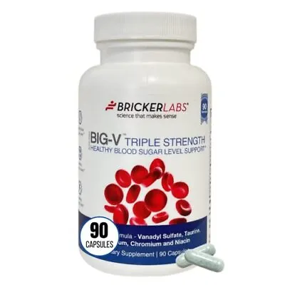 Big-V Triple Strength Vanadyl Supplement: Vanadyl Sulfate 30 Mg Taurine 800 ... • $36.25