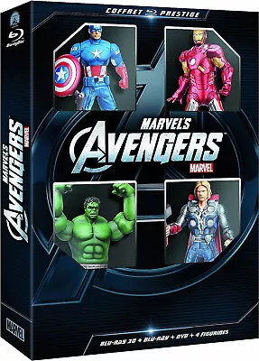 NEU Marvel The Avengers 3D 2D Blu-ray Limited Edition Figur Box Set FR Import • £171.34