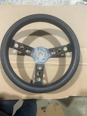Vintage Grant 3 Spoke Chrome Steering Wheel 11 3/4” Diameter In Very Good Shape  • $45
