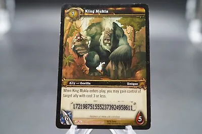 KING MUKLA World Of Warcraft WOW TCG  Scratched/Code Redeemed Loot Card • $4.95