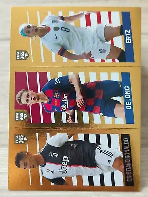 2020 Panini C138 FIFA 365 Sticker - C. Ronaldo / Frenkie De Jong / Julie Ertz #9 • $1.80