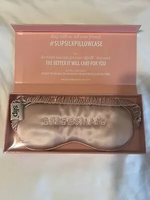 $15 • Buy Slip Silk Bridesmaid Sleep Eye Mask (Bridal Collection)