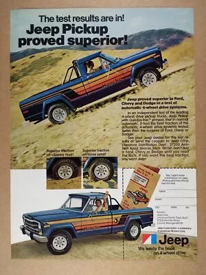 1979 AMC Jeep Honcho J10 Pickup Truck Vintage Print Ad • $8.29