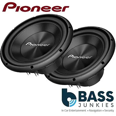 2 X Pioneer TS-A300D4 12  Inch 30cm 3000 WATTS Dual Voice Car Sub Bass Subwoofer • £189.95