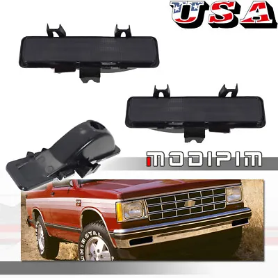 Fit 82-94 Jimmy Blazer Sonoma S10 S15 Smoke Turn Signal Parking Bumper Light Set • $34.99