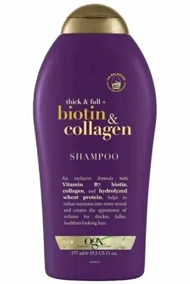 OGX Biotin & Collagen Hair Thickening Shampoo Thick & Full - 577ml • £11.75