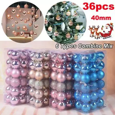 36PC Christmas Decorations Baubles Tree Xmas Balls Party Wedding Ornament Home🎄 • $13.83