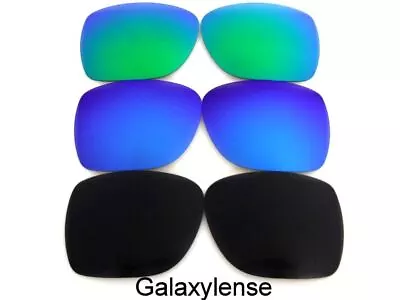 Galaxy Replacement Lenses For Oakley Deviation Black/Blue/Green Polarized 3Pairs • £17.54