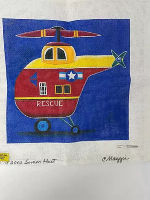 13 Mesh Handpainted Needlepoint Canvas Maggie 12x12 Rescue Helicopter Kit • $99.99